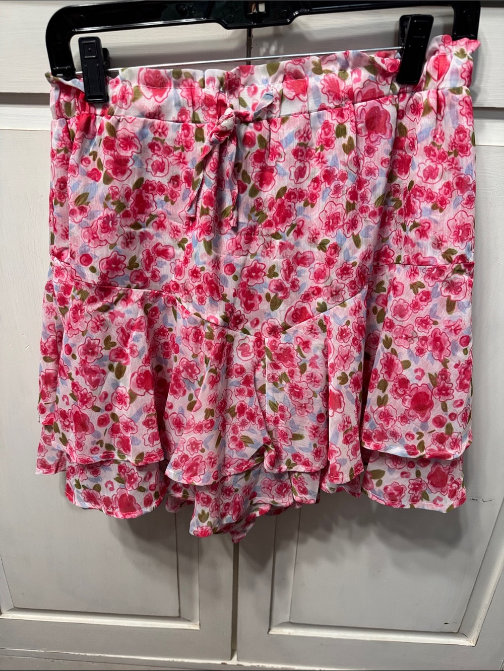 Floral Pink Ruffle Skort - Picture 3 of 7